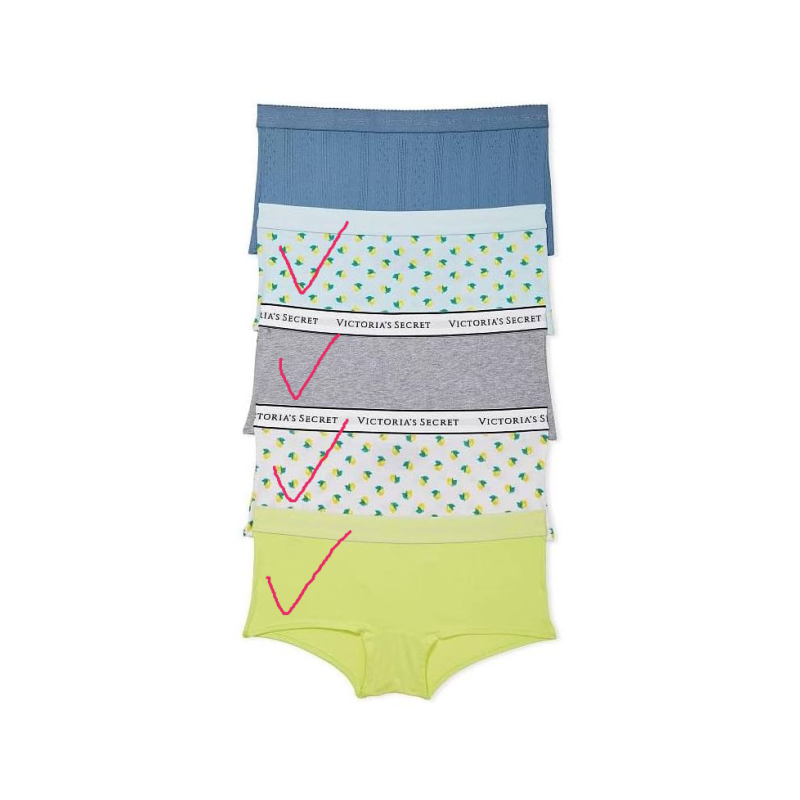 Набір трусиків 4-Pack Logo Cotton Boyshorts Panties