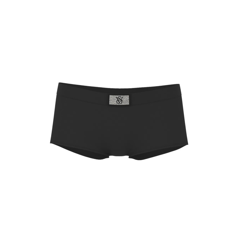 Трусики Logo Cotton Shine Patch Boyshorts Panty Black