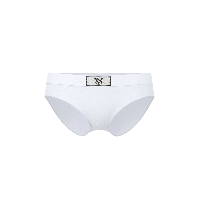 Трусики Logo Cotton Shine Patch Hiphugger Panty White