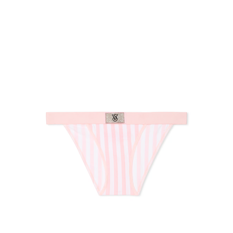 Трусики Logo Cotton Tanga Panty Pink Stripe