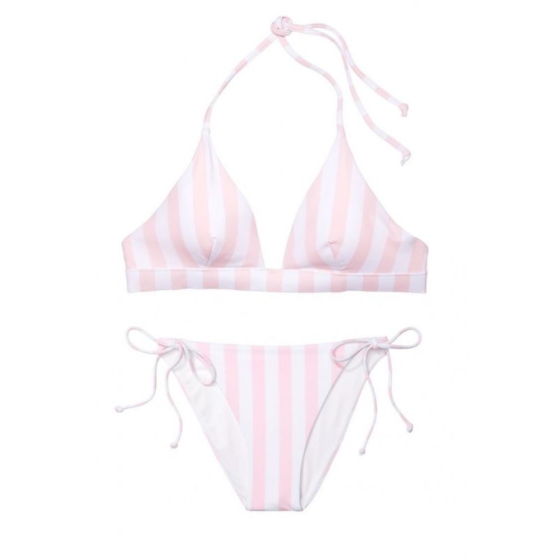 Купальник Essential Halter Bikini  Pink Stripes