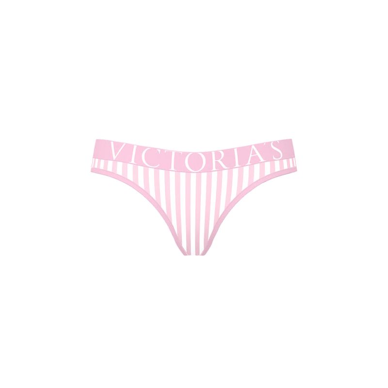 Трусики Exploded Logo Cotton Thong Panty Pretty Blossom Stripes