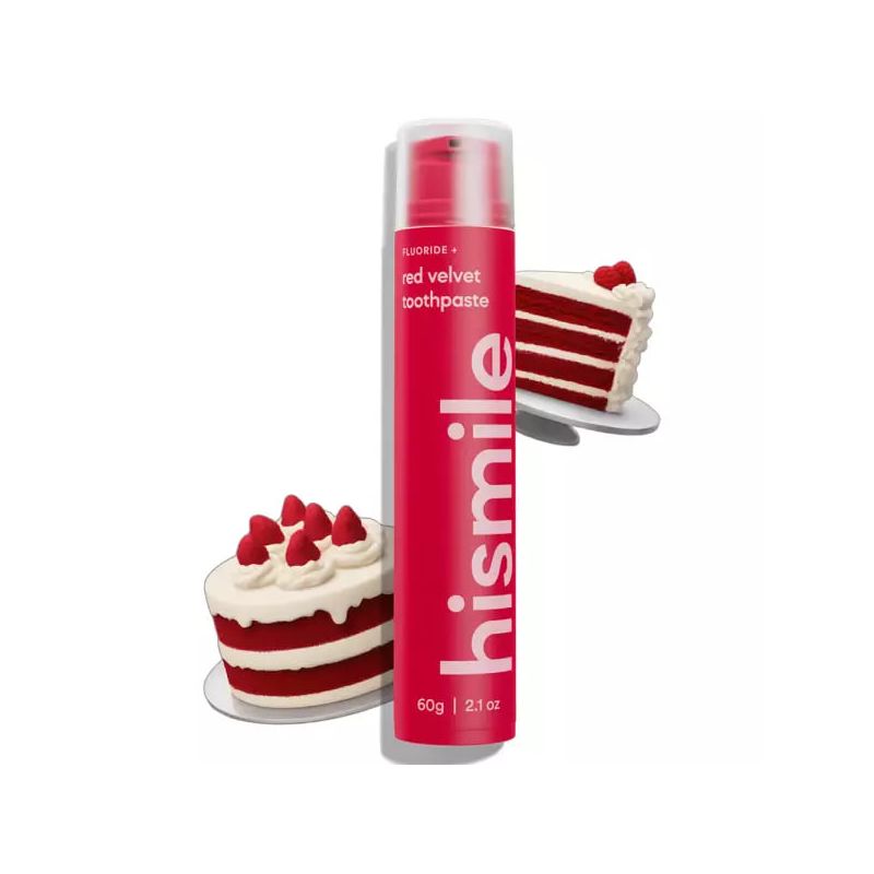 Зубна паста із смаком червоного оксамиту Red Velvet Toothpaste Hismile