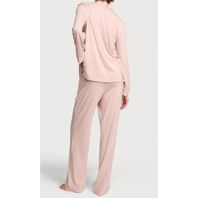 Піжама Modal Long Pajama Set Medium Heather Bare All VS