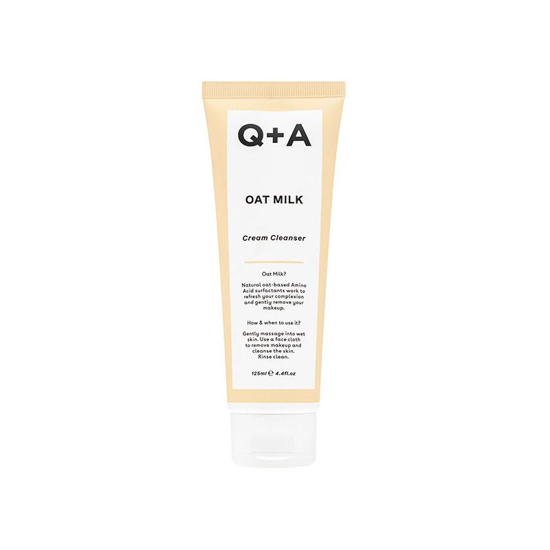 Очищувальний кремовий засіб  з вівсяним молоком Q+A Oat Milk Cream Cleanser 75 мл