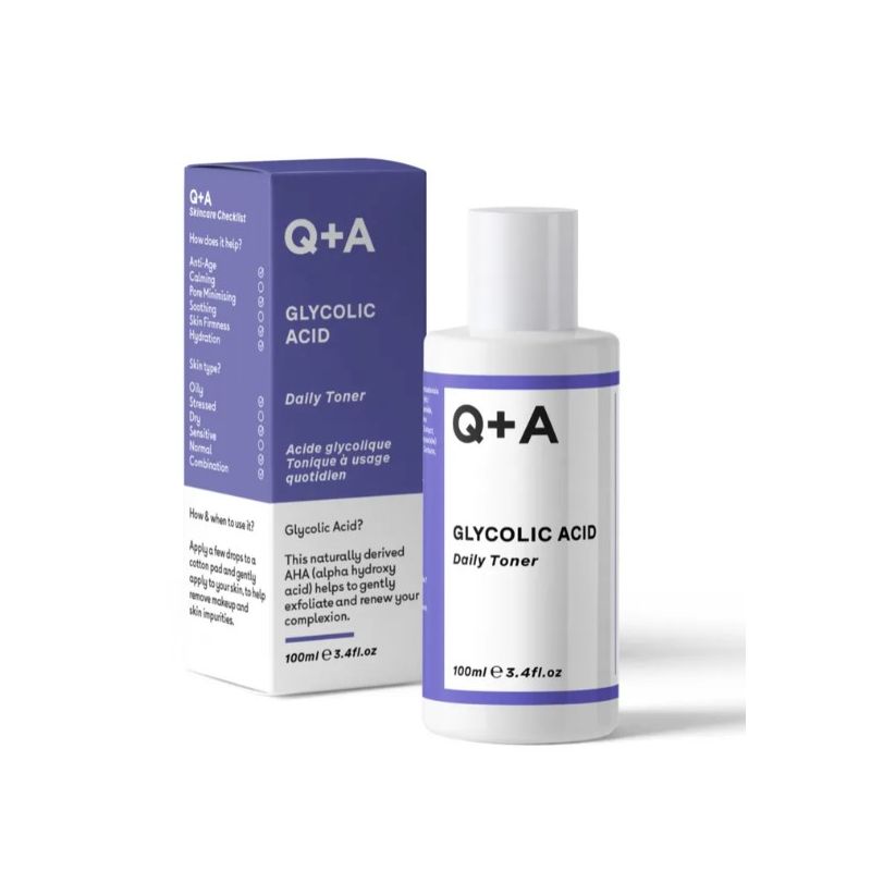 Тонер для обличчя з гліколевою кислотою Q+A Glycolic Acid Daily Toner 100 мл