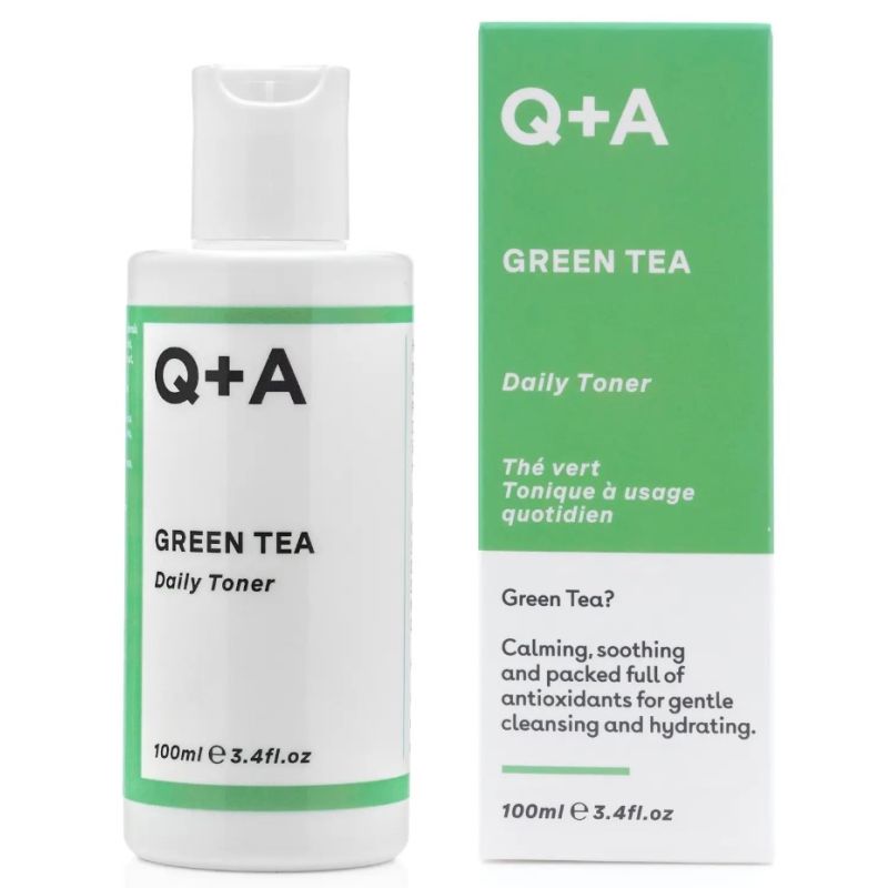Заспокійливий тонер для обличчя із зеленим чаєм Q+A Green Tea Daily Toner
