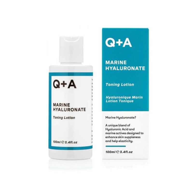 Тонізуючий лосьйон з гіалуроновою кислотою Q+A Marine HyaluronateToning Lotion 