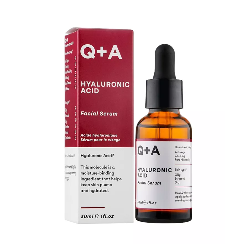 Сироватка для обличчя з гіалуроновою кислотою Q+A Hyaluronic Acid Facial Serum 30 мл