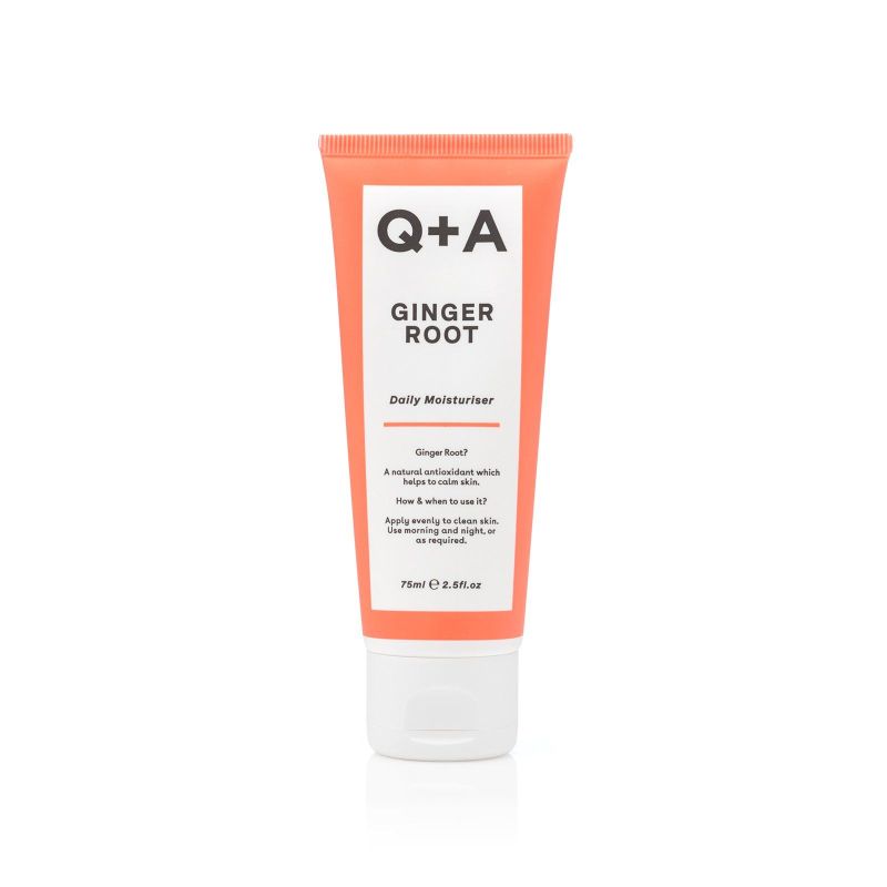 Зволожуючий крем для обличчя з коренем імбиру Q+A Ginger Root Daily Moisturiser 75 мл