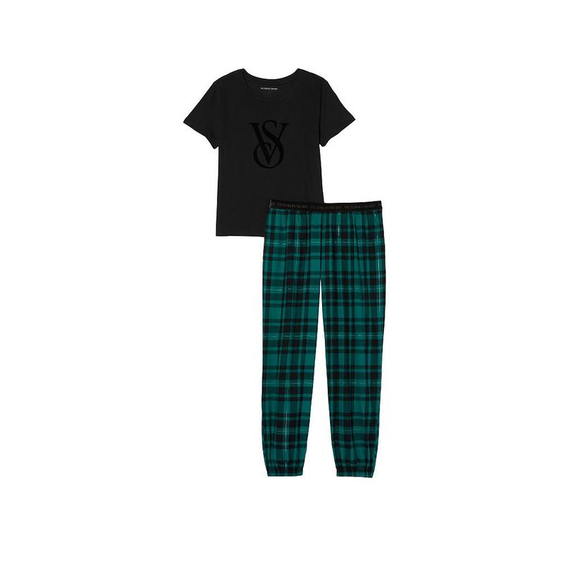Піжама Flannel Tee-Jama Set Green Buffalo Check