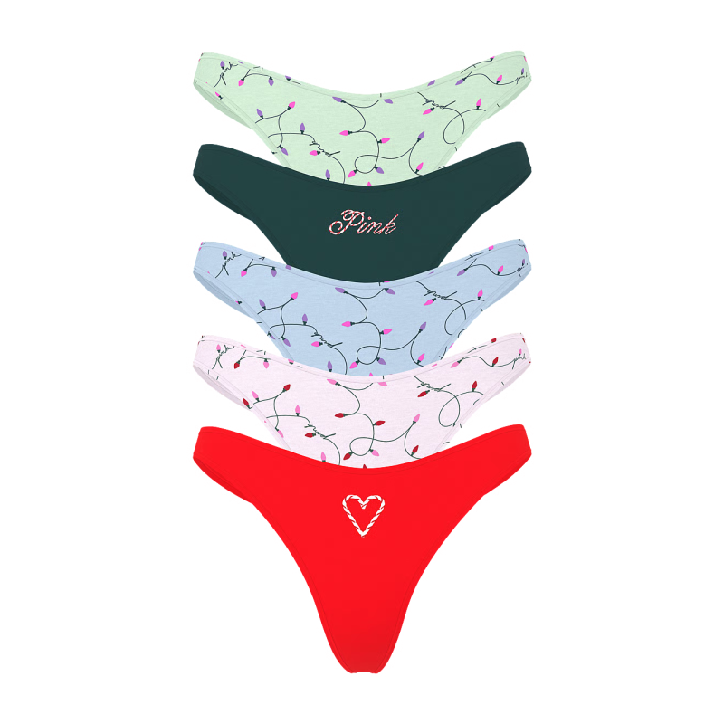 Набір трусиків 5-Pack Cotton Thong Panties