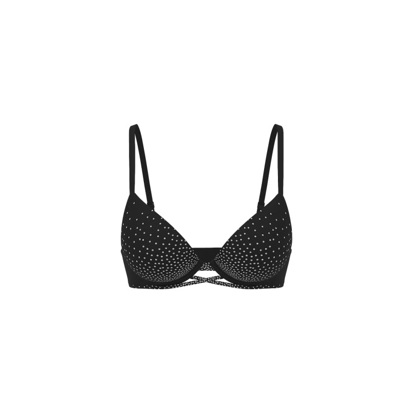 Бюстгальтер Shine Cradle Lace Push-Up Bra Black
