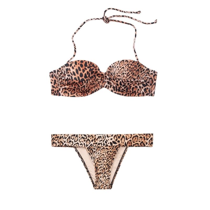 Купальник Bandeau Push-Up Leopard 34A+XS