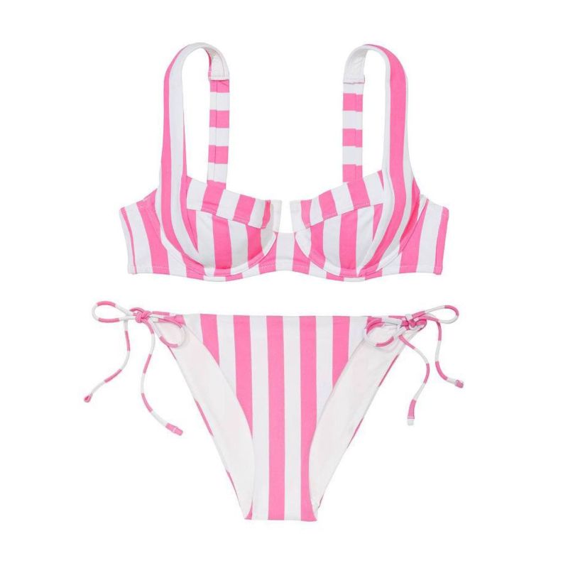 Купальник Full Coverage Bikini Pink Cabana Stripe