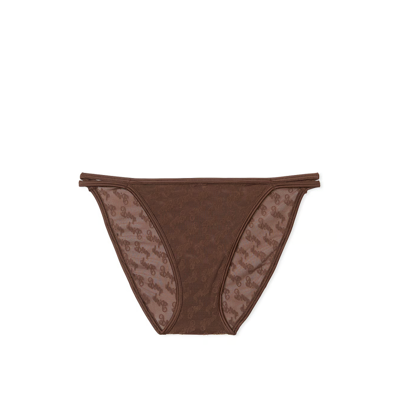 Трусики Logo Mesh Strapy Cheeky Panty Ganache