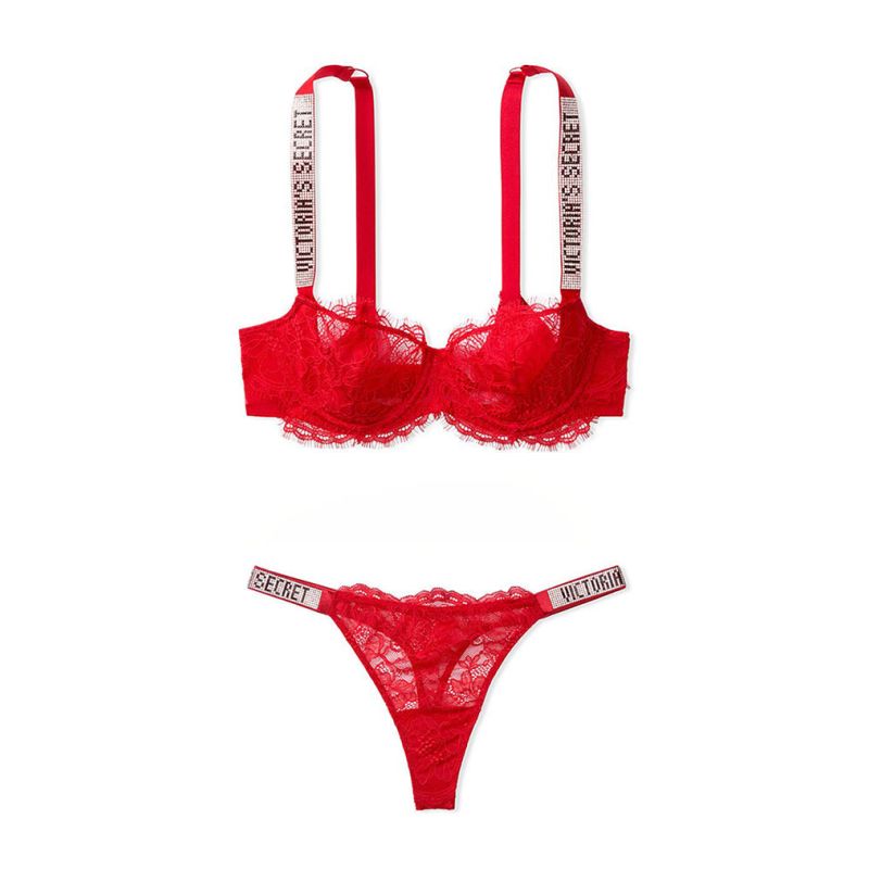 Комплект Wicked Unlined Shine Strap Red