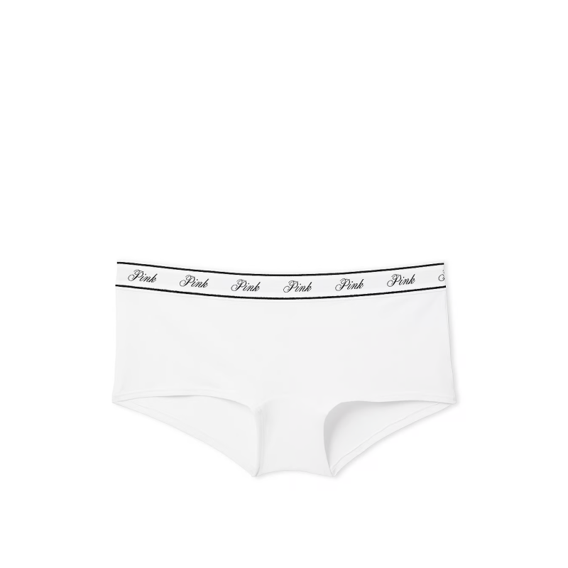 Трусики Logo Cotton Boyshorts Panty White