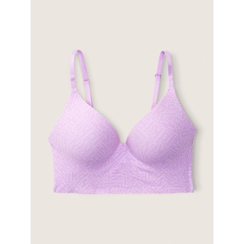 Бюстгальтер Loungin Wireless Push Up Bra Purple Petal