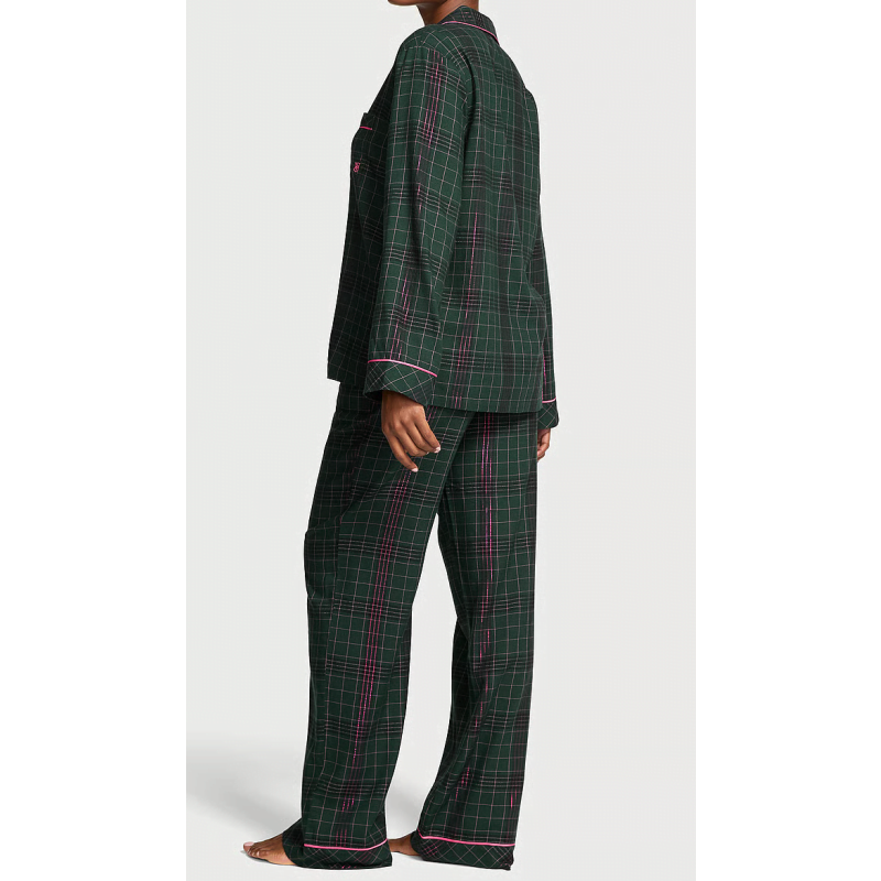 Піжама Flannel Long Pajama Set Clover Green VS