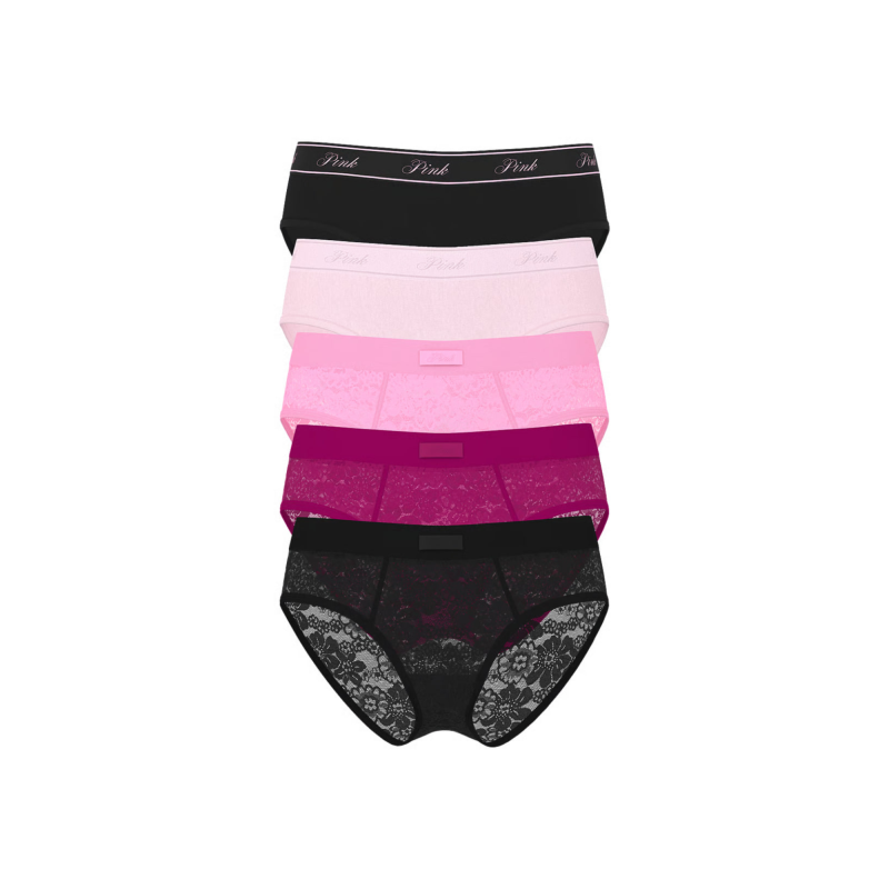 Набір трусиків 5-Pack Logo Cotton Hiphugger Panties Fashion