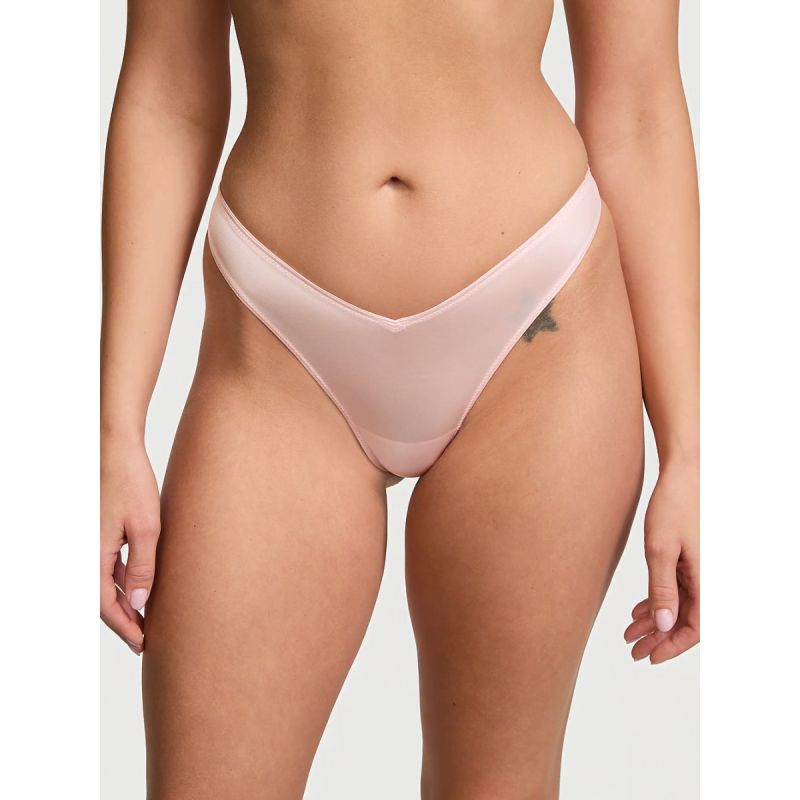 Трусики Strappy Back High-Leg Thong Panty Angel Pink