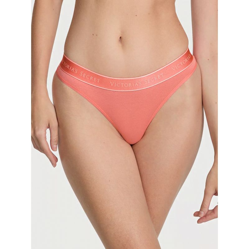 Трусики Logo Cotton Thong Panty Coral Ribbon
