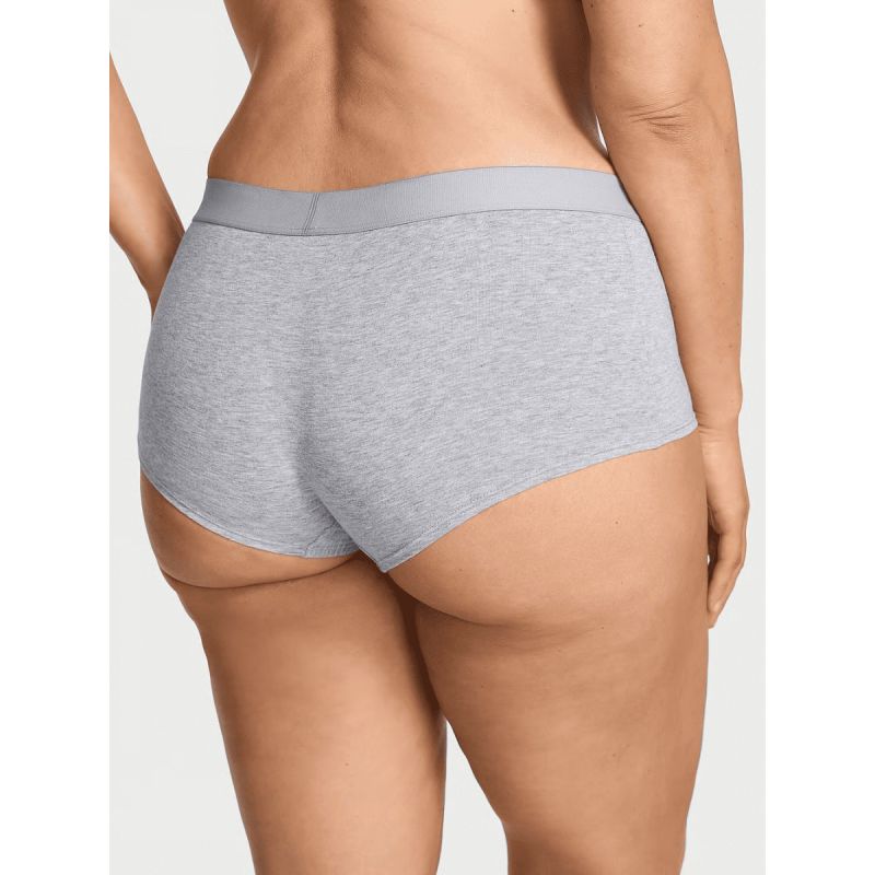 Трусики Logo Cotton Shine Patch Boyshorts Panty Grey