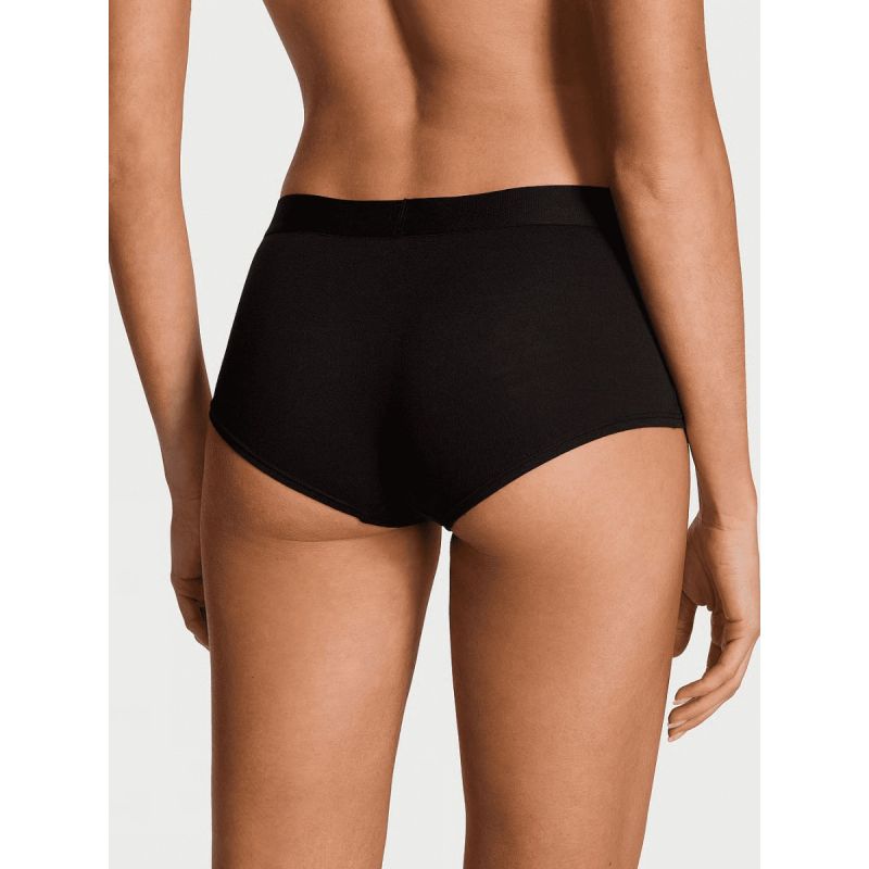 Трусики Logo Cotton Shine Patch Boyshorts Panty Black