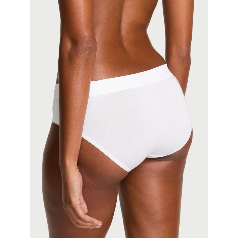 Трусики Logo Cotton Shine Patch Hiphugger Panty White