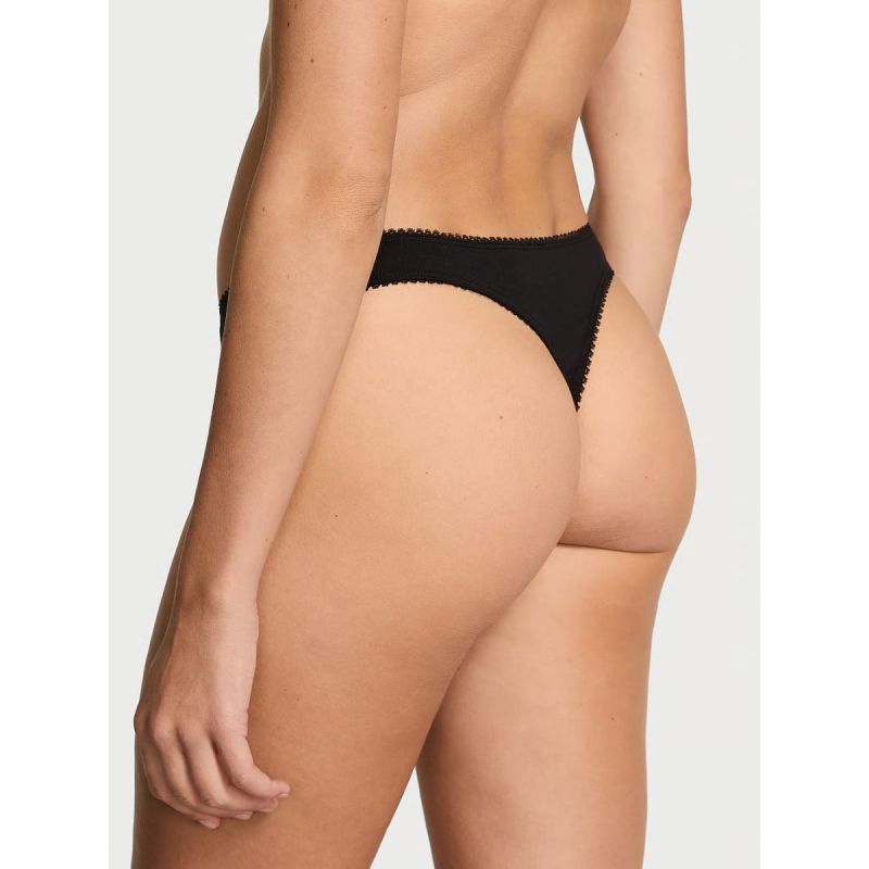 Трусики Stretch Cotton Scatter Shine High-Leg Scoop Thong Panty