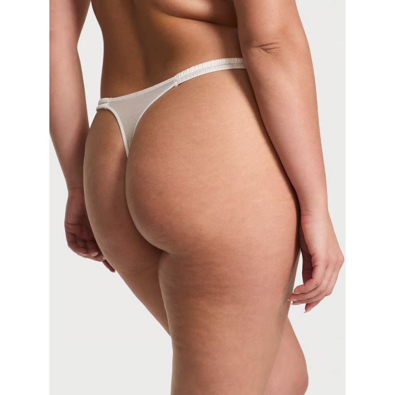 Трусики Peony Embroidery Strappy Thong Panty